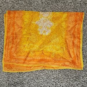 Vera Orange and Yellow Floral Scarf